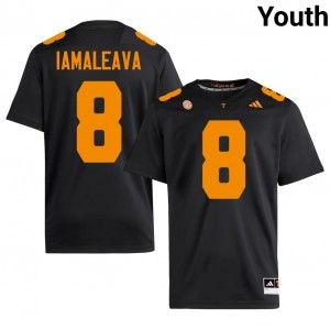 Black Nico Iamaleava #8 Volunteers Jersey | Youth High School Football Limited Swen 66493705