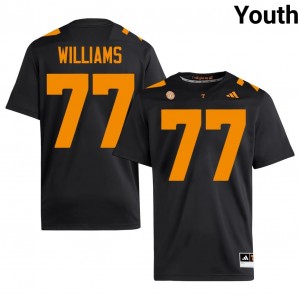Officially Licensed Ory Williams #77 Tennessee Black Jersey | Youth University Football Stitch Fan Gear 33638554
