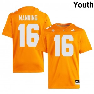 Elite Thread Peyton Manning #16 Tennessee Orange Jersey | Youth University Football Embroidery Fan Gear 45973547