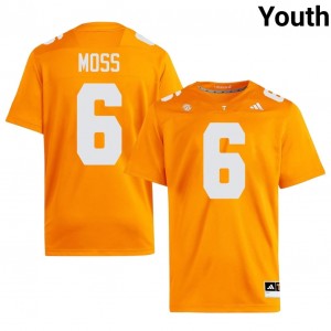 Orange Qua Moss #6 Volunteers Jersey | Youth High School Football Limited Embroidery 51605115
