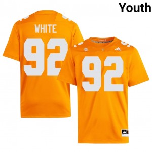 #92 Reggie White UT Volunteers Orange Jersey | Authentic Embroidery Youth Player Football Gear 72236971