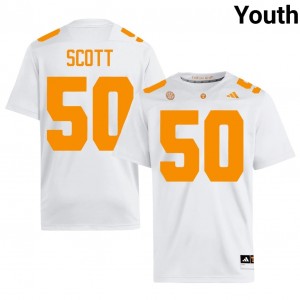 Ryan Scott #50 UT Vols Jersey | Pro-Grade White College Football Youth Stitched 34308797