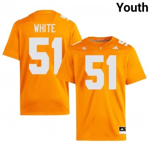 #51 TJ White UT Volunteers Orange Jersey | Alumni Embroidery Youth Player Football Gear 45797722