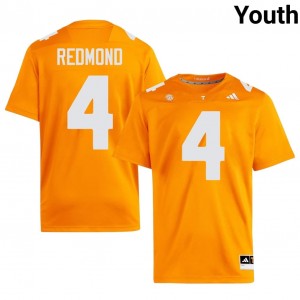 #4 Ty Redmond UT Volunteers Orange Jersey | Classic Embroidery Youth Player Football Gear 17456754