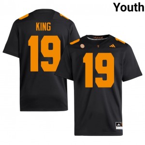 Black Tyreek King #19 Volunteers Jersey | Youth High School Football Limited Swen 17600712