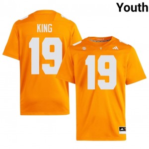 Vols Tyreek King #19 Orange Jersey | Premium Embroidery NCAA Football Youth Apparel 19445186