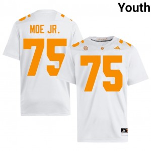 Elite Thread Wendell Moe Jr. #75 Tennessee White Jersey | Youth University Football Stitched Fan Gear 73129524