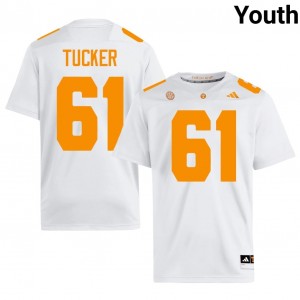 Top-Tier Willis Tucker #61 Vols White Jersey | Youth University Football Stitched Fan Gear 72220261