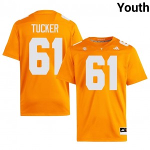 Orange Willis Tucker #61 Volunteers Jersey | Youth High School Football Licensed Embroidery 85169654